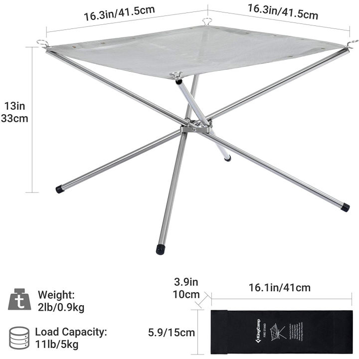 KingCamp%20Stainless%20Steel%20Mesh%20Fireplace%20Portable%20Campfire%20for%20Autumn%20Camping%20-%20Image%204