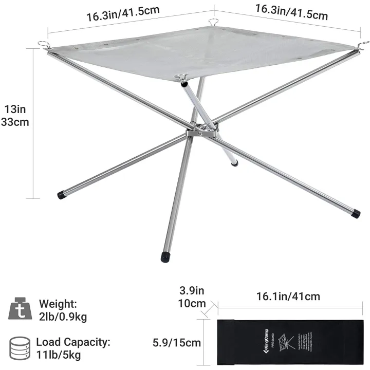 KingCamp%20Stainless%20Steel%20Mesh%20Fireplace%20Portable%20Campfire%20for%20Autumn%20Camping%20-%20Image%204