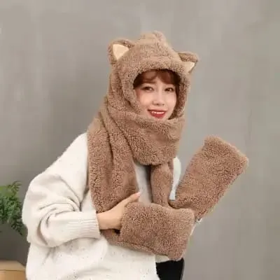 3%20In%201%20Cute%20Multi%20color%20Hat/Muffler/Mitten%20For%20Women%20-%20Image%202