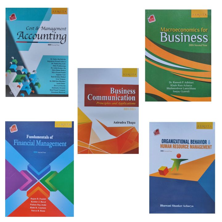 Asmita's TU BBS Second Year Textbook [All Subject] English Medium || BBS 2nd Year Textbook Set Asmita Publication-English Medium