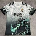 Real Madrid Jersey 25 Special Edition New Football Breathable Training T-shirt Dragon Pattern Sports Print Quick-Drying T-shirt. 