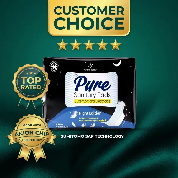 PURE%20Night%20Edition%20320mm%20%E2%80%93%20Overnight%20Protection%20Sanitary%20Pads%20%7C%208%20Pads%20%7C%20Anion%20Chip%20%7C%20Sumitomo%20SAP%20-%20Image%205