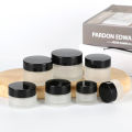 Frosted Glass Jar Refillable Ointment Bottles Empty Cosmetic Jar Pot Eye Shadow Face Cream Container 5/10/15/20/30/50/100g. 