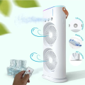 Double Head Rechargeable Water Spray Mist Fan  With Remote. 