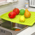 Drain Rack Kitchen Dish Drainer Tray Large Sink Drying Rack for Kitchen Worktop Organizer Drying Rack Blue 1 PCS. 