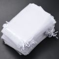 ARELENE 150 Pieces 4 By 6 Inch Organza Gift Bags Drawstring Jewelry Pouches Wedding Favor Bags (White). 