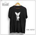 Aweisuan Supernatural Print Black Color Unisex T Shirt | AS2727 , t shirt for men. 
