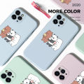 UCUC for Realme 11 5G Back Cover Three Little Bears Soft Thin Liquid Silicone Phone Case. 