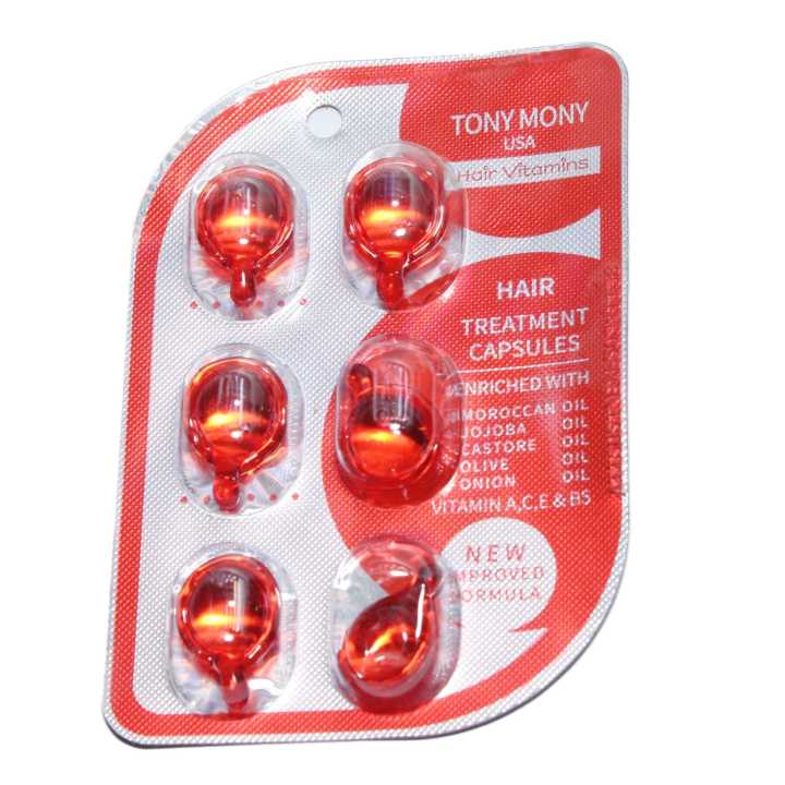 Tony Mony Usa Hair Vitamins Hair Treatment Capsules 6Capsules