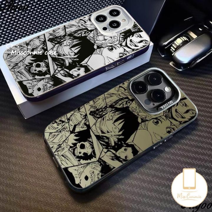 Luffy　iPhone 12 Pro NDCOM for iPhone 12 Back Cover Metal Case Anime One Piece Wanted