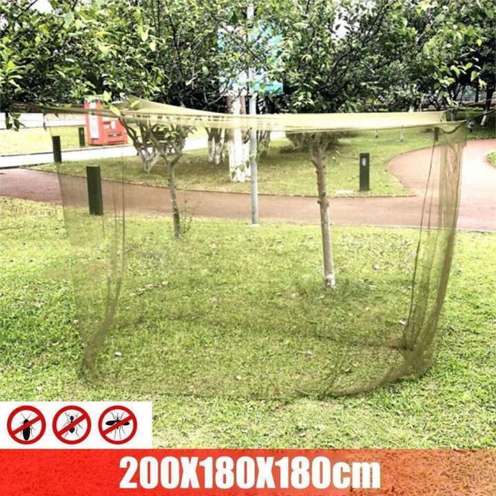 200cm Outdoor Camping Mosquito Net Huge Hammock Bug Tarp Breathable Mesh Tent Insect Canopy Netting Bed Curtain