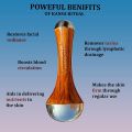 Kansa Wand Face, Body & Foot Massager Foot Massager With Wooden Handle For Detoxification And Deep Relaxation (KANSA WAND). 