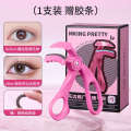 [With Adhesive Strips] ING PRETTY Eyelash Curler Frameless Wide Angle Comb Teeth One Clip Curl Long-lasting Styling for Women. 