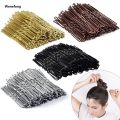Wenefang 50 Pcs/Bag 5cm U Shaped Alloy Hairpins Waved Hair Clips Simple Original Metal Bobby Pins Barrettes Bridal Hairstyle Tool Hair Pins. 