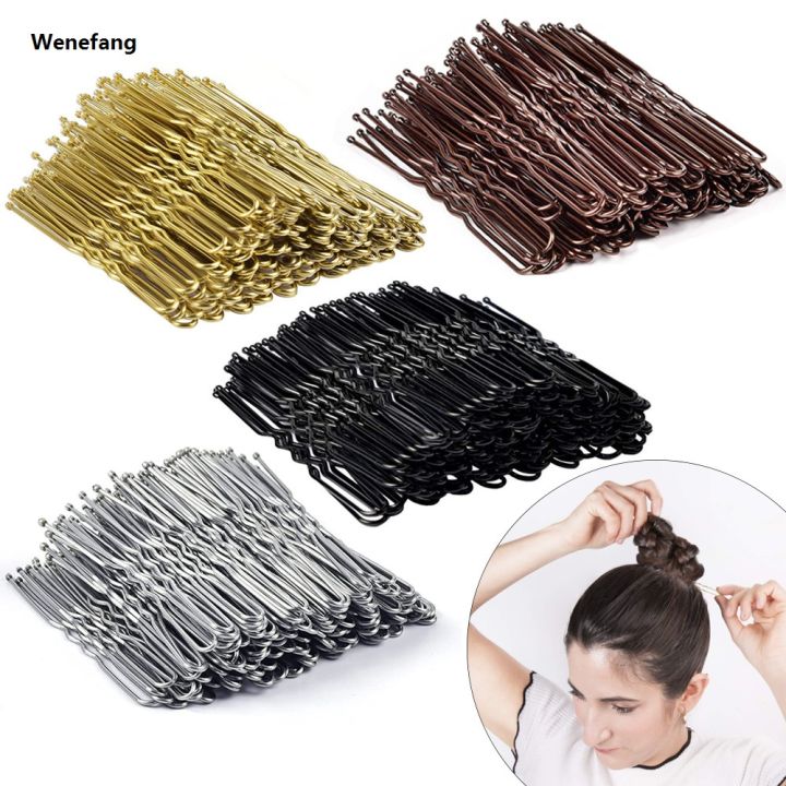 Wenefang%2050%20Pcs/Bag%205cm%20U%20Shaped%20Alloy%20Hairpins%20Waved%20Hair%20Clips%20Simple%20Original%20Metal%20Bobby%20Pins%20Barrettes%20Bridal%20Hairstyle%20Tool%20Hair%20Pins%20-%20Image%203
