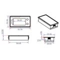 Battery Capacity Tester LCD Color Screen DC Voltmeter with Alarm Temperature Function for Electromobile 8-100V. 