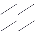 FORIDE 4X Extendable Telescopic Spring Loaded Net Voile Tension Curtain Rail Pole Rods,55-90cm,Black. 