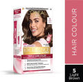LOreal Paris Excellence Creme Hair Color - 5 Natural Brown/Light Brown (72ml+100g). 