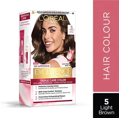LOreal%20Paris%20Excellence%20Creme%20Hair%20Color%20-%205%20Natural%20Brown/Light%20Brown%20(72ml+100g)%20-%20Image%207