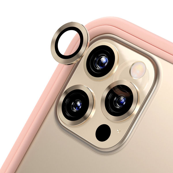 Gold Color Metal Camera Lens Glass Film for iPhone 12 Pro