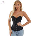 Shapewear Overbust Corset with 26 Steel Bones for Hourglass Figure. 