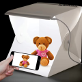 Anedshaop Mini Folding Photo Booth Softbox Small LED Lights Portable Folding 【2025 Version】 Light Box Photo Props Double Light Strip 6 Color Backdrop. 