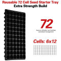 NAMUNY 10 Pack Seed Tray, 72 Cell Seedling Trays with Drain Holes, Reusable Seed Kit, Mini Propagator Plant. 
