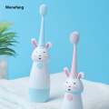 Wenefang New Smart Electric Toothbrush Household Children Rotating Cute Bunny Cartoon Kids Portable Sonic Non-Slip Soft Fur Toothbrush. 