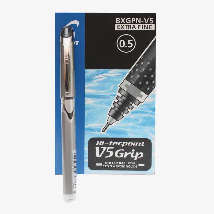 Black%20Pilot%20Hi-TechPoint%20V5%20Grip%20Roller%20Ball%20Pen%20Pack%20Of%2012%20Pcs%20-%20Image%203