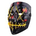 LED Light up Flash EL Wire DJ Party Raver Scary Mask Halloween Costume Cosplay. 