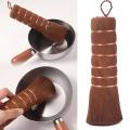 Durable Non-stick Pan Palm Washing Pot Brush Soft Bristle Natural Dishwashing Brush Portable Reusable Cleaning Brush Daily Use. 