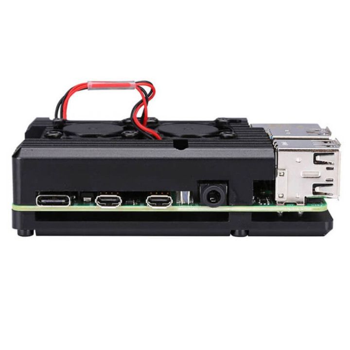 Raspberry Pi 4 Model B Dual Fans CNC Aluminum Alloy Case
