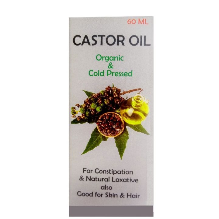 Castor Oil - Organic Virgin And Cold Press Arandi Oil for Hair Growth, Skin Care, Nails, Eyelash - Caster Oil 60ml