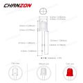50pcs 8mm LED Emitting Diode Micro Indicator White Red Green Blue Yellow 3V DIY Circuit Transparent Diffused Arduino Bulb. 