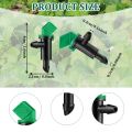 60 Pieces 4GPH Removable Drip Sprinkler Irrigation Drip Emitter Garden Flag Irrigation Dripper, for and Shrubs. 