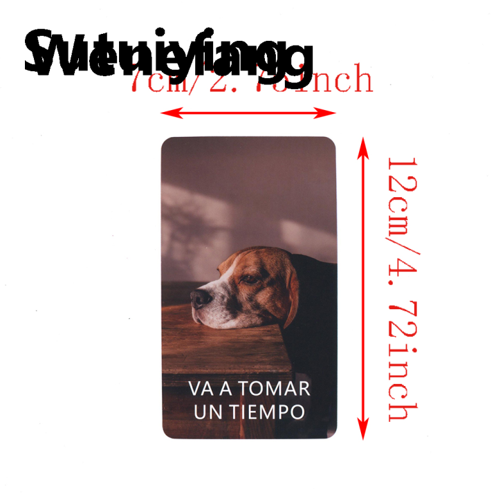 Wenefang Sutuiying Spanish Tarot Deck, Spanish Time Oracle Cards, Fortune Telling Original Luxury Toys, Clarity Cards, 12x7cm, 54 Cards, Fortune Telling Toys