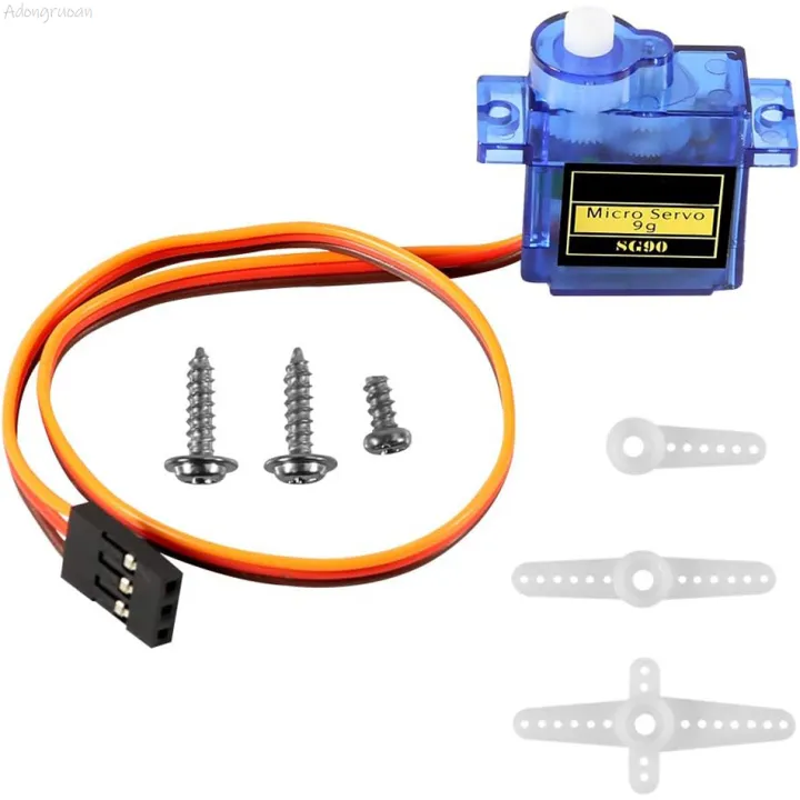 Adongruoan%206pcs%20Sg90%209g%20Micro%20Servo%20Motor,%20Mini%20Servos%20Motor%20Kit%20Plastic%20Gear%20180%20Degree%20Servo%20for%20Rc%20Car%20Airplane%20Plane%20for%20Arduino%20-%20Image%203