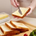 Spreeshop Butter Cutting Storage Box Butter Dish Cutter with Lid Transparent Cheese Slicer Tray Container Household Kitchen Tool 1. 