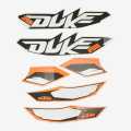 Duke 200 cc Complete Sticker Set. 