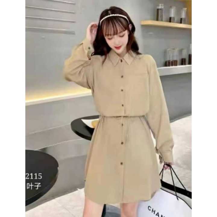 Long Dress Shirt With Belt For Women Fashion Shirts For Women