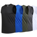 2025 T-shirt sport 8xlm casual vest sleeveless new mens plus size breathable ice silk fast dry crew neck running fitness－summer. 