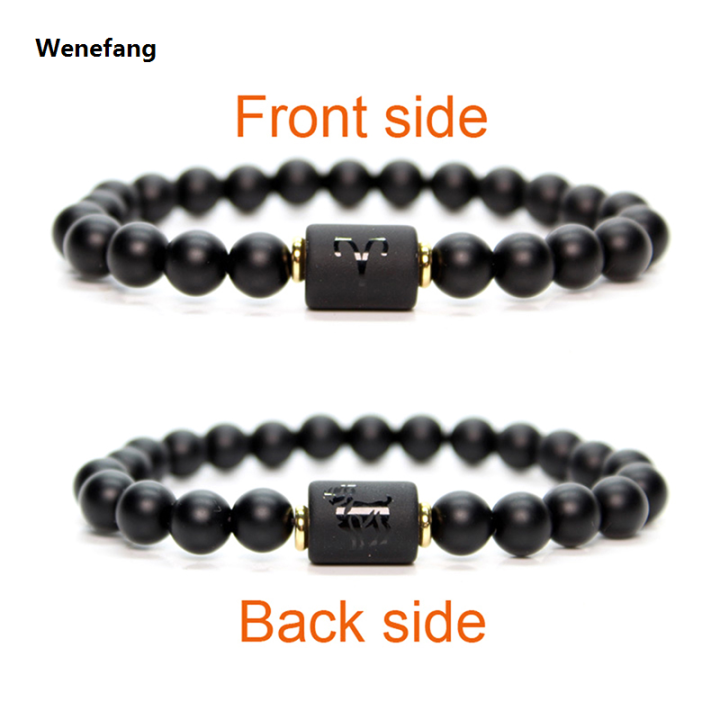 Wenefang 12 Constellation Bracelet Zodiac Bangles Men Cancer Virgo Leo Sales promotion Libra Bracelet for Women Friendship Gift Bracelet on Hand