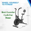 New BeatXP DLX BPT Air Bike Stylus with Back Support,  Adjustable Resistance, and LCD Monitor - Home Fitness Exercise Bike. 