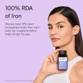HK Vitals Chelated Iron Supplement 60 Capsules With Zinc Vitamin C & Vitamin B12 Supports Blood Building Immunity and Energy. 