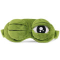 HOT Funny Creative Pepe the Frog Sad Frog 3D Eye Mask Cover Cartoon Plush Sleeping Mask Cute Anime Gift. 