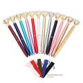Pen With Big Diamond/Crystal -Metal Ballpoint Pen Office Supplies -Black Ink(Pack Of 12). 
