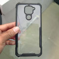 Redmi Note 9 Cover (Back Fingerprint Model ) Clear Transparent With Bumper Case  - Non Yellowing. 
