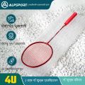 ALPSPORT RR Badminton Racket 4U G5  100% Original Design Full Carbon Fiber Strung With Free String Grips Professional Offensive Type Black Reket Pro Racquet Sports. 