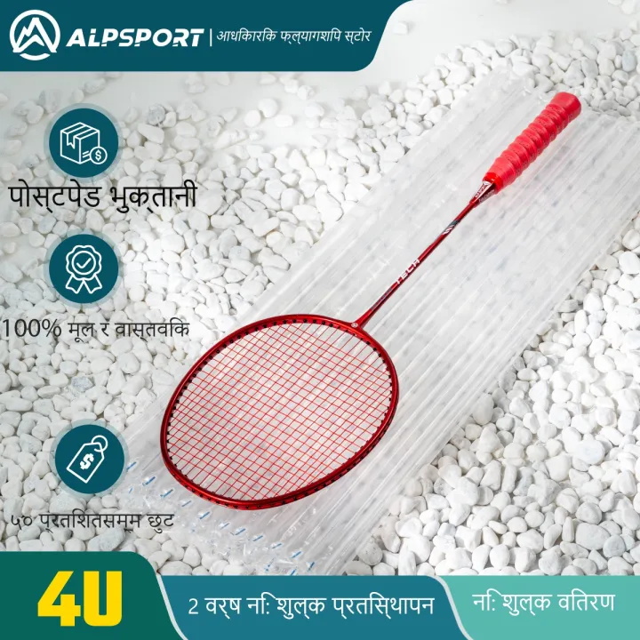 ALPSPORT%20RR%20Badminton%20Racket%204U%20G5%20%20100%25%20Original%20Design%20Full%20Carbon%20Fiber%20Strung%20With%20Free%20String%20Grips%20Professional%20Offensive%20Type%20Black%20Reket%20Pro%20Racquet%20Sports%20-%20Image%209