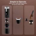 Sojhoop Coffee Maker Electric Capsule Ground Coffee Brewer Portable Coffee Machine Fit Coffee Powder and Coffee Capsule. 